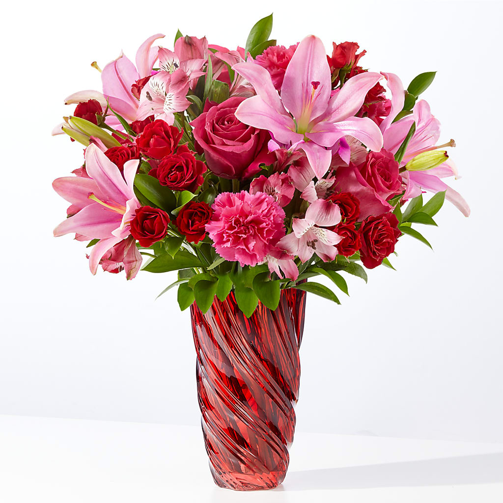 In Love Bouquet with Luxe Swirl Vase – Acme, Malvern PA