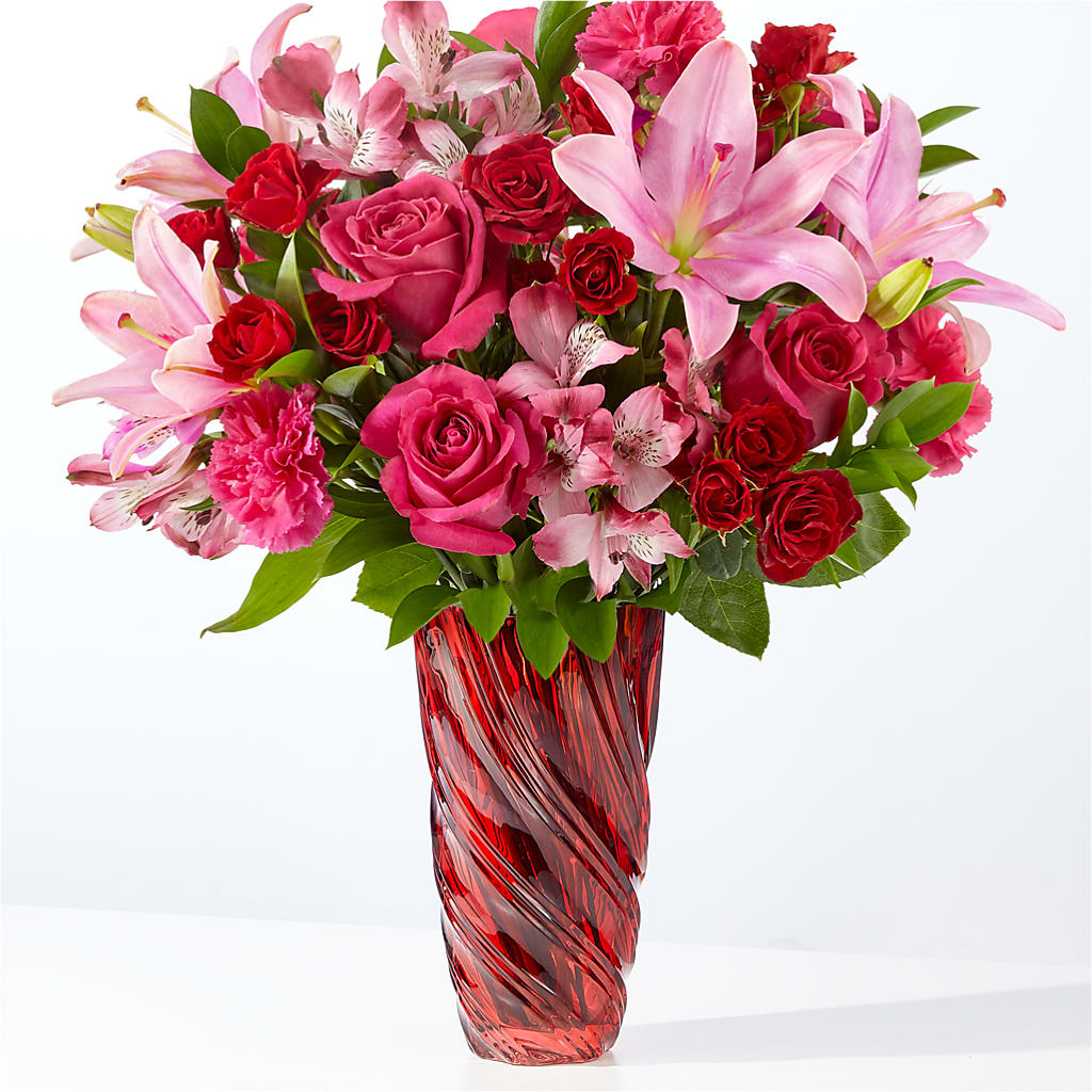 In Love Bouquet with Luxe Swirl Vase – Acme, Malvern PA