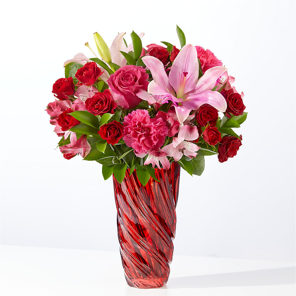 In Love Bouquet with Luxe Swirl Vase – Acme, Malvern PA