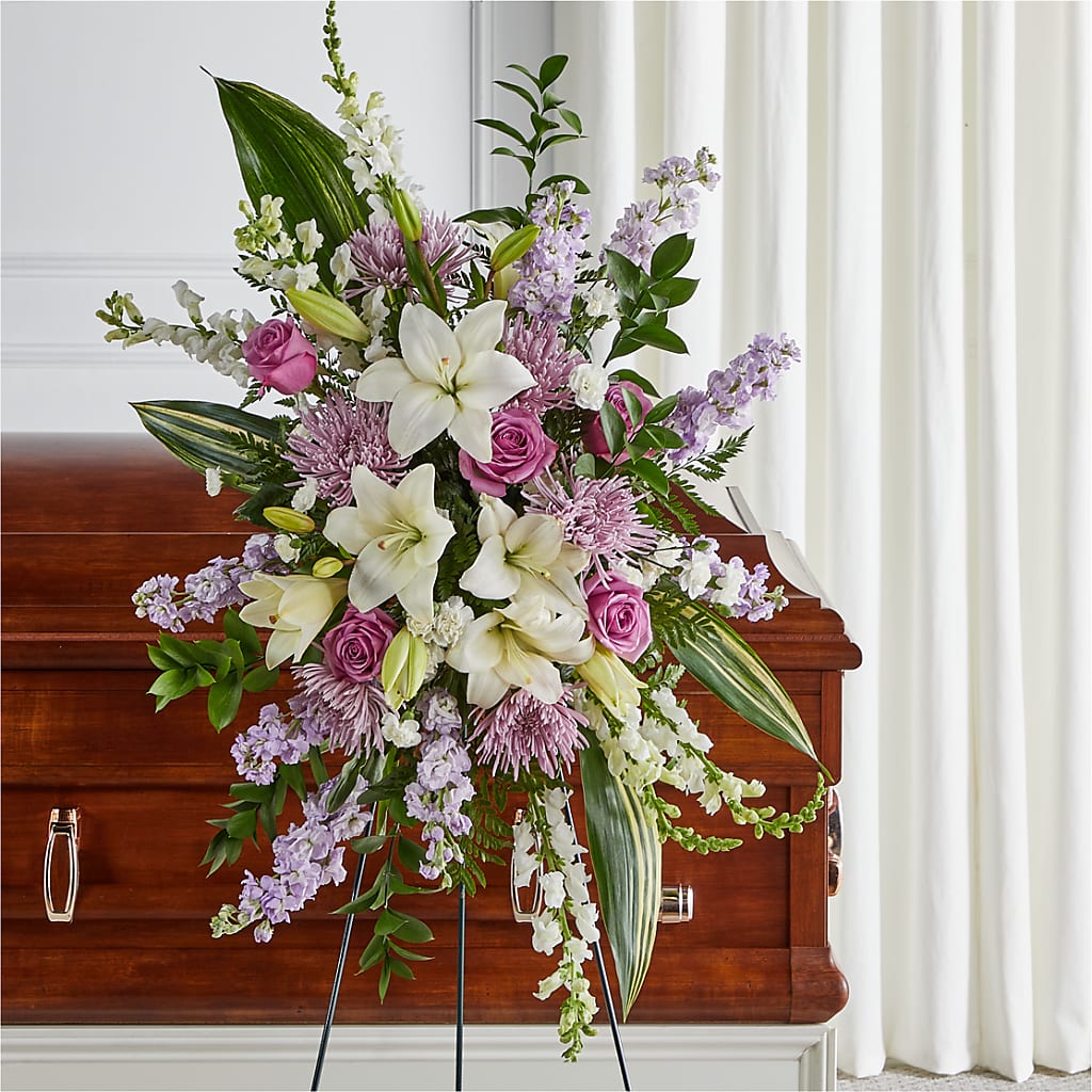 Grateful Hearts Standing Spray – Acme, Malvern PA