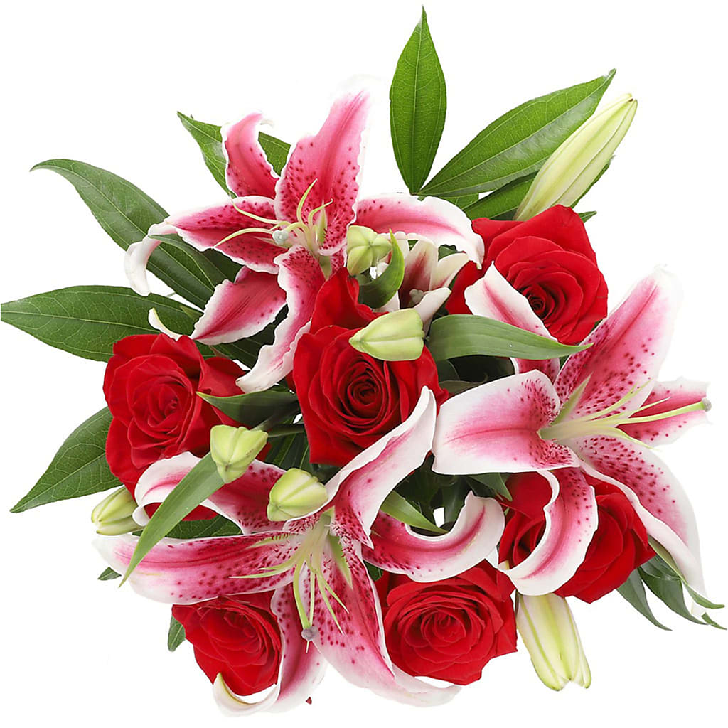 Debi Lilly Red Fragrant Rose Bouquet