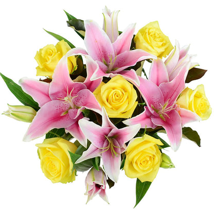 Debi Lilly Yellow Fragrant Rose Bouquet –  Acme, Malvern PA