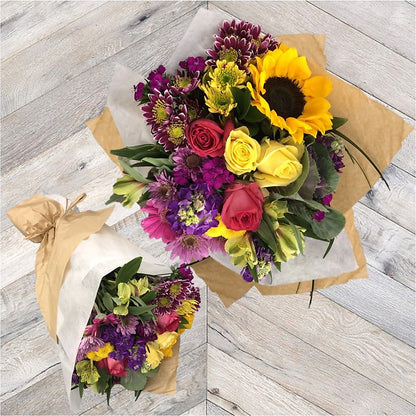 Colorful Garden Wrapped Bouquet –  Acme, Malvern PA
