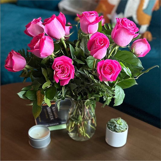 Long Stem Pink Rose Bouquet –  Acme, Malvern PA