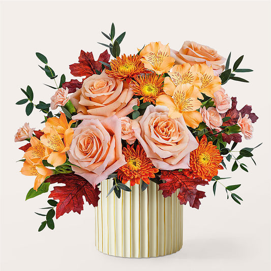 Spiced Latte Bouquet with Ivory Vase –  Acme, Malvern PA