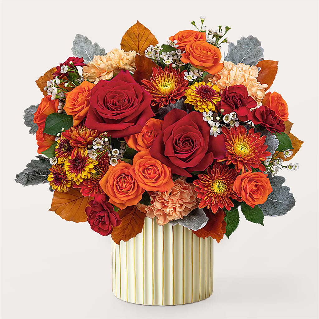Merlot Bouquet with Ivory Vase –  Acme, Malvern PA