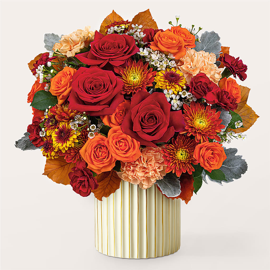Merlot Bouquet with Ivory Vase –  Acme, Malvern PA