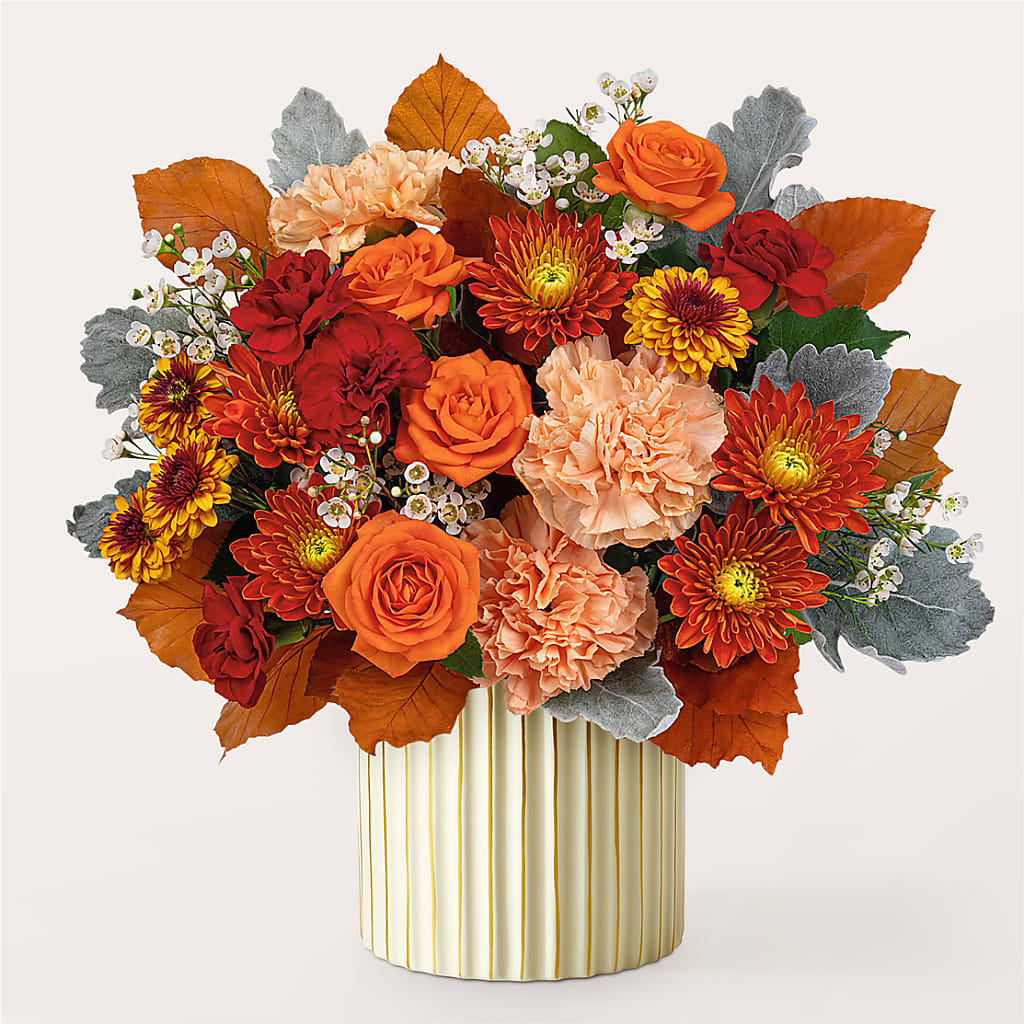 Merlot Bouquet with Ivory Vase –  Acme, Malvern PA