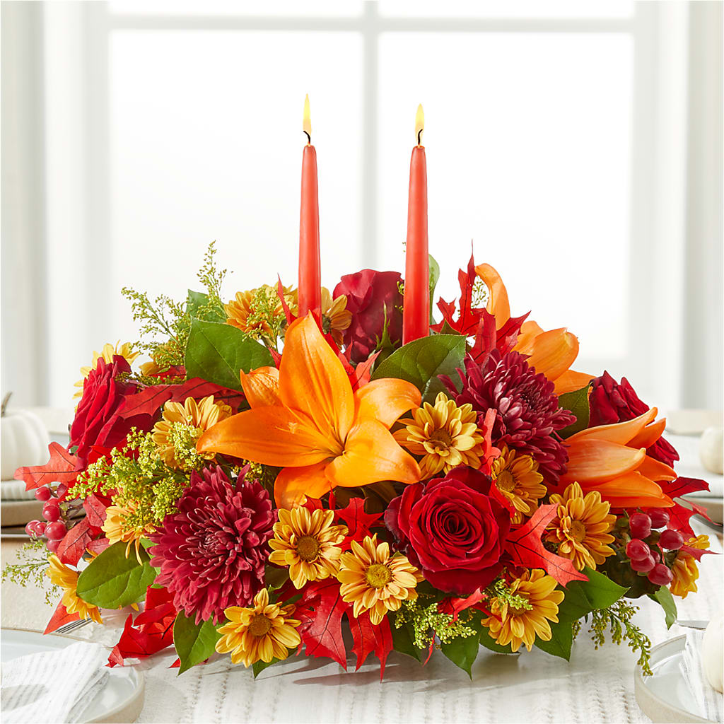 Autumn's Embrace Centerpiece –  Acme, Malvern PA
