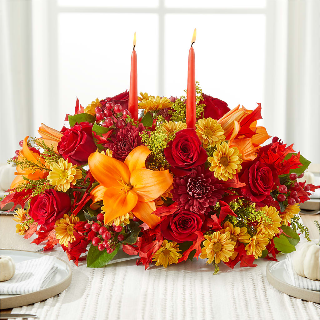 Autumn's Embrace Centerpiece –  Acme, Malvern PA