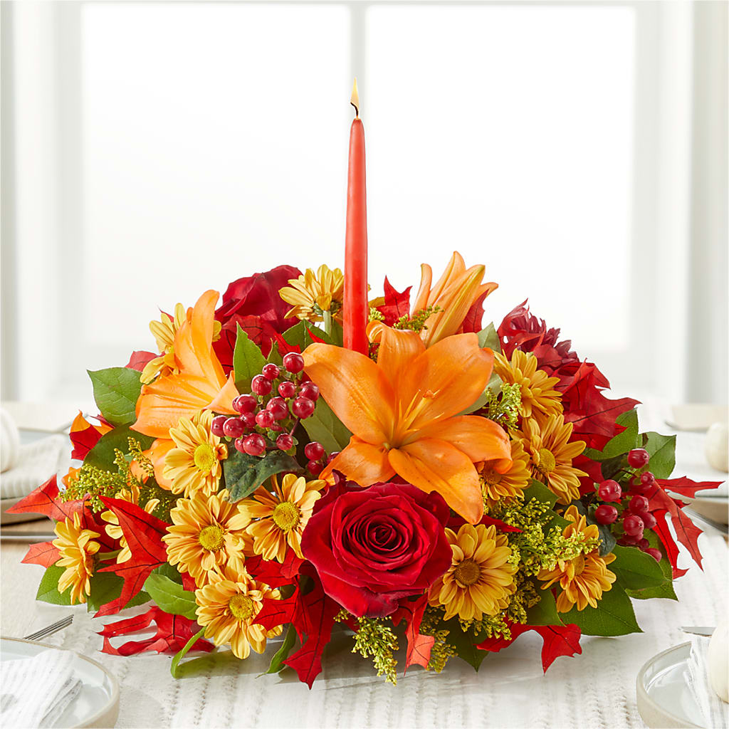 Autumn's Embrace Centerpiece –  Acme, Malvern PA